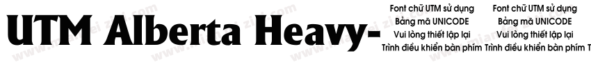 UTM Alberta Heavy字体转换